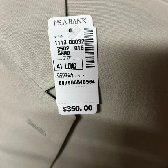 Joseph A Bank Beige Blazer NWT